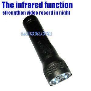 IR Infrared LED Flashlight Spy Hidden Camera Video DVR  