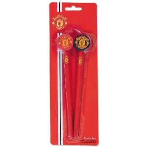 Manchester United 2 PK Pencils with Topper
