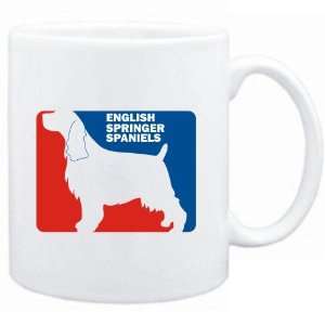   White  English Springer Spaniel Sports Logo  Dogs