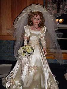   Reid Amanda 30  tall w/stand bride doll & Hope Chest   