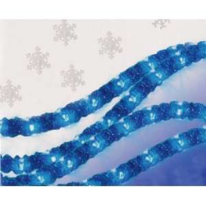  18 Feet Blue Crystal Iced Rope Christmas Lights