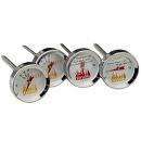 NEW TAYLOR 815 MEAT GRILLING THERMOMETER  SET OF 4  