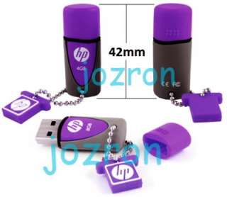 HP v245L 8GB 8G USB Flash Pen Drive Rubber Disk Purple  