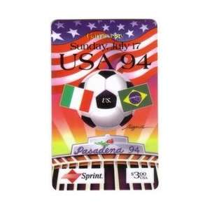 Collectible Phone Card $3. Game Day World Cup Soccer Championship 