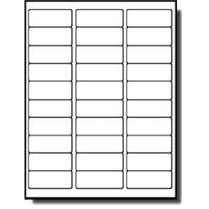  Americopy 3,000 Label Name and Address Labels, 2 5/8 x 1 