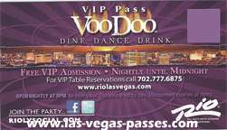 VOODOO LOUNGE LAS VEGAS~ FREE VIP Club Passes ~ for 2  