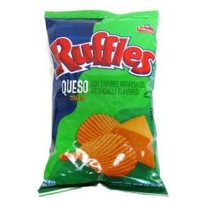  Frito Lay Ruffles Queso Flavored Potato Chips, 9oz Bags 