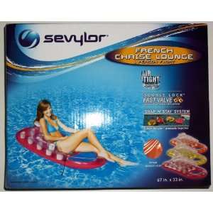  Sevylor French Chaise Lounge Pool Float, Assorted Colors 