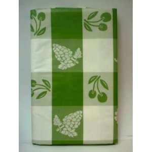   Grape, and Daisy Floral 90 Oblong Vinyl Tablecloth