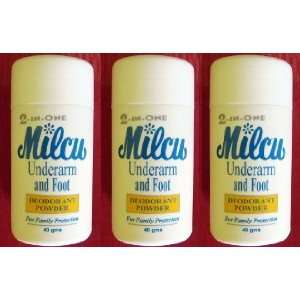  3 Milcu Potash Alum Tawas Foot & Underarm Deodorant Powder 