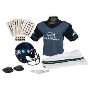  Youth NFL Deluxe Helmet and Uniform Set Seattle Seahawks Youth NFL 