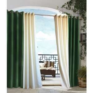   Solid Grommet Top Curtain Panel in Forest Green