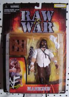 WWF WWE Wrestling Action Figure Raw is War Mankind RARE  