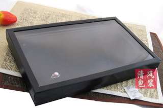   Slot Black Ring Jewelry Display Tray Case Storage Box Showcase  