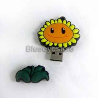 Fashion Plants vs Zombies Sunflower 4GB USB 2.0 Flash Memory Pen Stick 