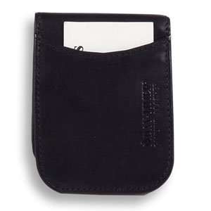   Distressed Leather Front Pocket Wallet, 88371   Black