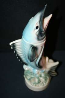 Marlin Fish Whiskey Jim Beam Ceramic Decanter 1950s #2  