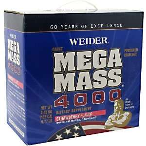  Weider Health and Fitness Giant Mega Mass 4000, Strawberry 