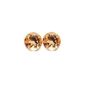   AAA 8 mm Round Matching Loose Citrine ( 2 pcs set ) Gemstones Jewelry