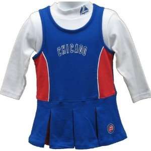  Infant Girls Chicago Cubs Turtleneck Cheer Dress Sports 