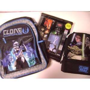   Wars Backpack, Lunch Bag, and 11 pc School Supplies Toys & Games
