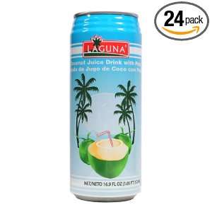 Laguna Coconut Juice Drink with Pulp, 16.9  Ounce (Pack of 24)  