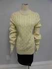 NWT STYLE & CO. IVORY CABLE KNIT CAPELET SZ L  