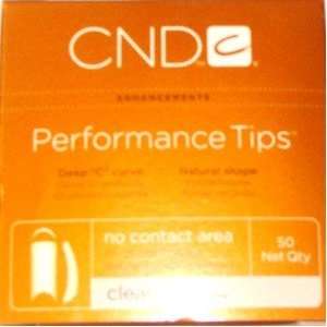  CND Performance Nail Tips 500 Count (10 Boxes) Clear Size 