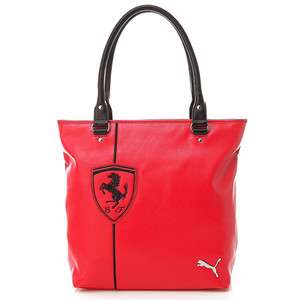 BN PUMA Ferrari LS PU Leather Tote Shopping Bag in Red Color  