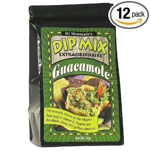 Hi Mountain Jerky Guacamole Dip Mix, 26 Gram Bags (Pack of 12)