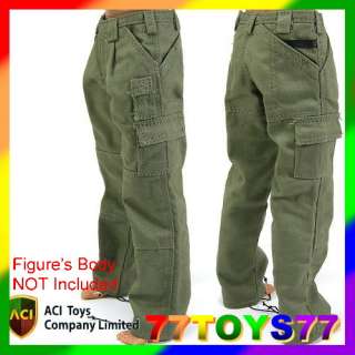 ACI Toys 1/6 Moda#735 Olive Cargo Pants_ Fashion AT020C  