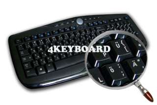 ENGLISH US TRANSPARENT KEYBOARD STICKERS WHITE LETTERS  