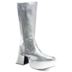 Lets Party By Ellie Shoes Simmons (Silver) Adult Boots / Silver   Size 