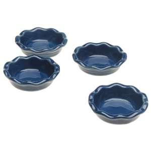 Emile Henry Miniature Pie Dishes, Set of 4, Azure Blue  