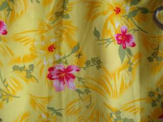 Toddler Girls NWT Yellow & Pink Tropical Hawaiian Sun Dress Retro Luau 
