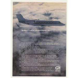  1986 Gulfstream III Jet Aircraft Photo Print Ad (44121 