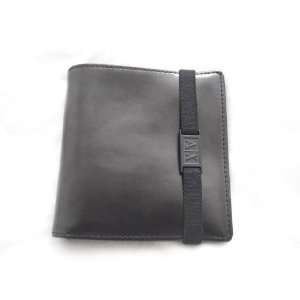    Armani Exchange Elastic Leather Wallet Black 