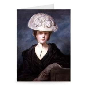 Miss Mary Hickey, 1770 (oil on canvas) by   Greeting Card (Pack of 2 