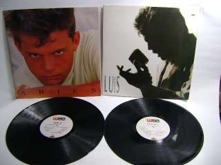 LUIS MIGUEL LOT 2 LP ARIES ROMANCE PRESS COLOMBIA look  