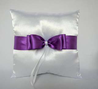 Wedding Accessories Purple Flower Girl Basket Ring Bearer Pillow Your 