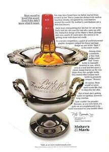 1999~MAKERS MARK BOURBON~Trophy Cup~Award~Print Ad  