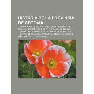  de la provincia de Segovia Comunidades de villa y tierra de la 