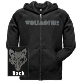  Wolfmother   Flaming Wolf Zip Hoodie Clothing