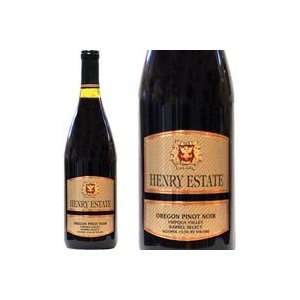  Henry Estate Pinot Noir Umpqua Valley Barrelselect 2001 