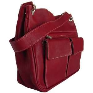  Piel 2430 Shoulder Bag with Front Pockets Color Pastel 