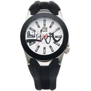  Quiksilver Fiction Black & White Youth Analog Watch 