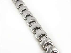 Men Stainless Steel Magnetic Bracelet ( Silver Tone)  