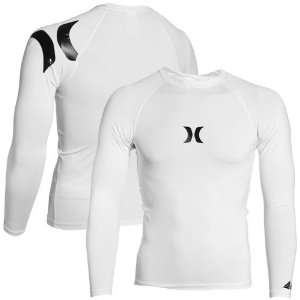 Hurley One & Only White 4 Way Stretch Lycra Rashguard  