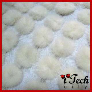   Size Faux Fur Balls 2.2 Embellishment/ Sewing Notion/ Pom pom   White