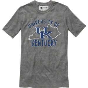 Kentucky Wildcats Grey Slate Touchback Tri Blend T Shirt  
